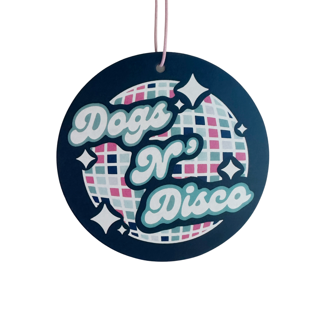 Dogs & Disco Car Air Freshener - Coconut Scent