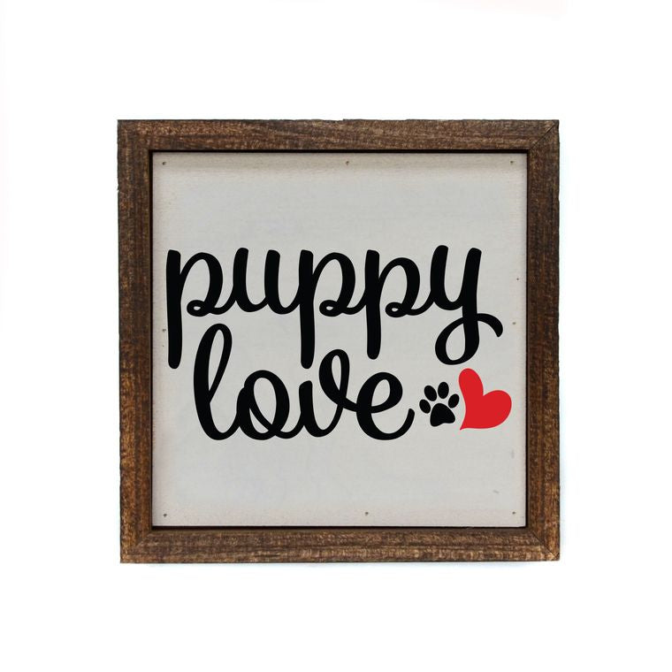 Puppy Love Valentine's Day Sign